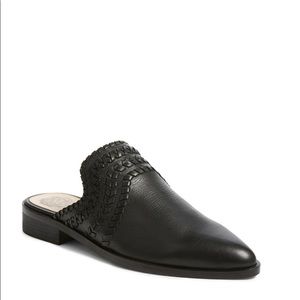 Vince Camuto Sona Black Leather Mule